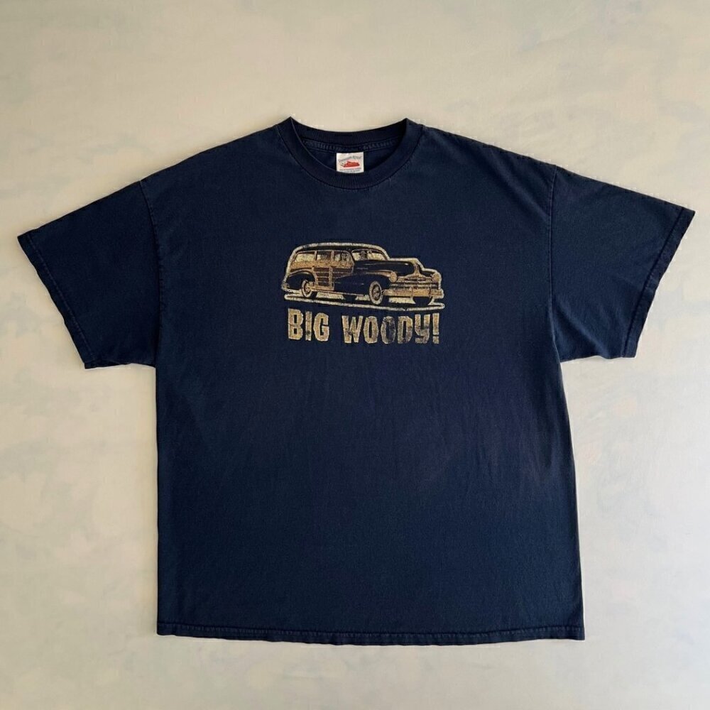 Tennessee River Vintage 80's 2XL Big Woody Surf Wagon Navy Graphic Tee Shirt